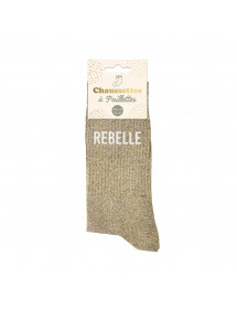 Chaussettes paillettes Rebelle
