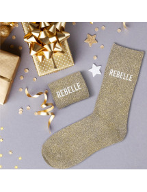 Chaussettes paillettes Rebelle