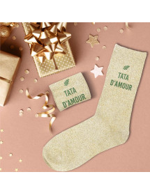 Chaussettes paillettes Tata d'amour