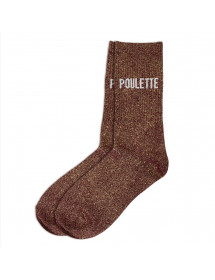 Chaussettes paillettes Poulette