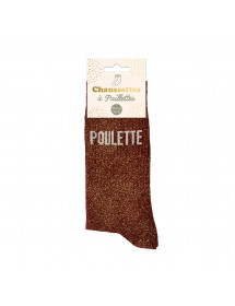Chaussettes paillettes Poulette