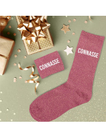 Chaussettes paillettes Connasse