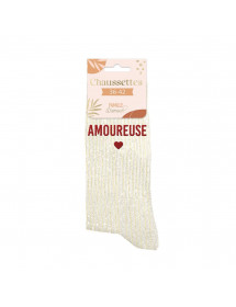 Chaussettes paillettes Amoureuse