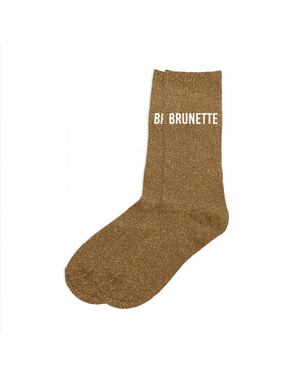 Chaussettes paillettes Brunette