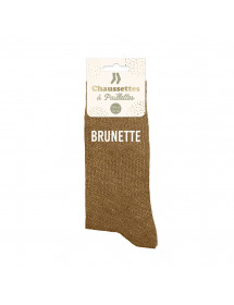 Chaussettes paillettes Brunette