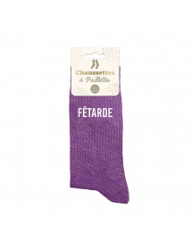 Chaussettes paillettes Fêtarde
