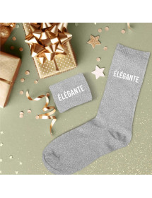 Chaussettes paillettes Elégante