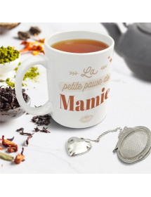 Coffret mug boule à thé Mamie
