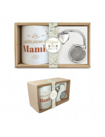 Coffret mug boule à thé Mamie