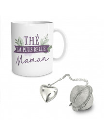 Coffret mug boule à thé Maman