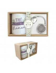 Coffret mug boule à thé Maman