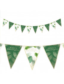 Guirlande fanions anniversaire tropical party