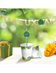Guirlande Anniversaire lettres tropical party