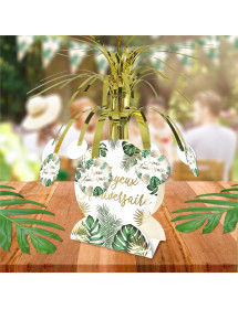 Centre de table anniversaire tropical party