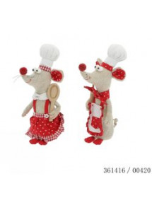 Personnage de Noël souris cuisto