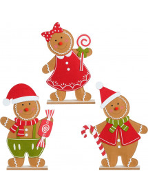 Déco à poser bonhomme de pain d'épice