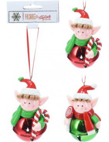 Suspension de Noël lutin clochette