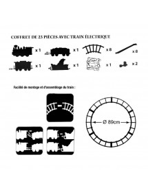 Train électrique pour sapin de Noël