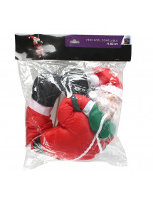 Père noël grimpeur avec corde