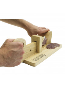 Trancheuse à charcuterie en bois