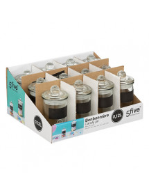 Bocal En Verre avec étiquette ardoise