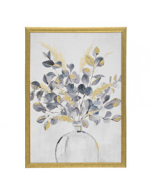 Toile imprimée encadrée fleur 50 x 70 cm Atmosphera