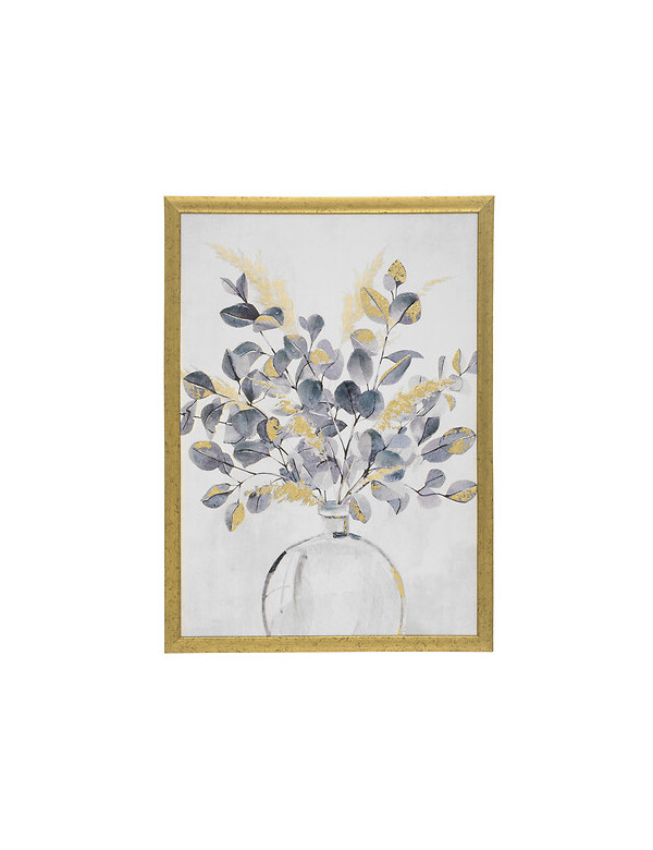 Toile imprimée encadrée fleur 50 x 70 cm Atmosphera