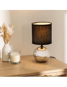 Lampe boule Atmosphera Timéo argent