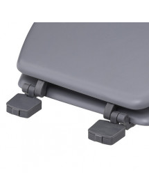 Abattant de toilette en bois gris