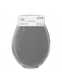 Abattant de toilette en bois gris