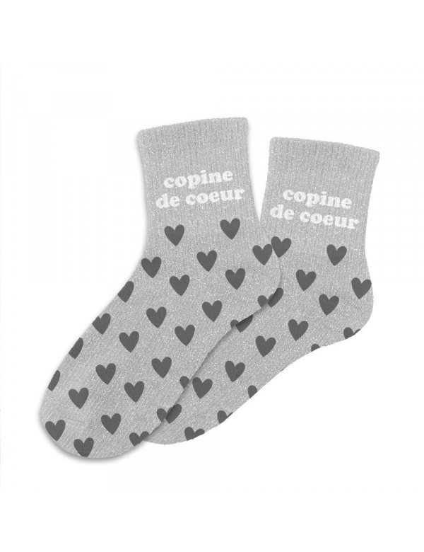 Chaussettes paillettes Copine de cœur