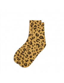 Chaussettes paillettes léopard