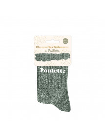 Chaussettes courtes paillettes Poulette