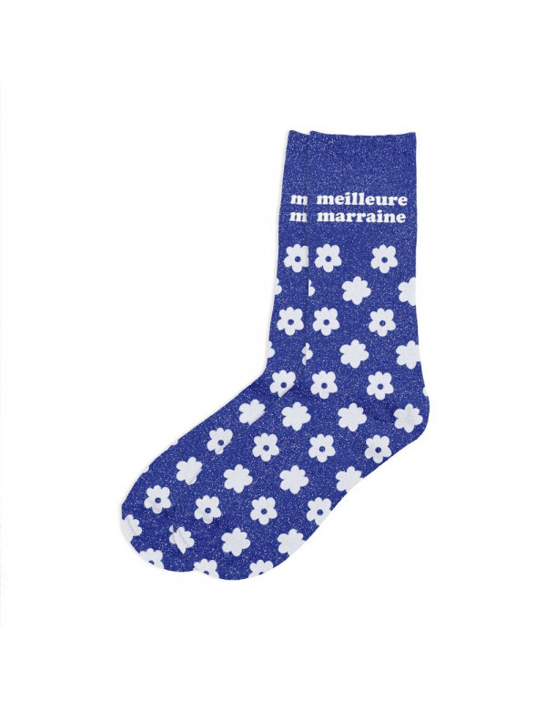 Chaussettes paillettes meilleure marraine