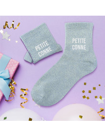 Chaussettes à paillettes petite conne