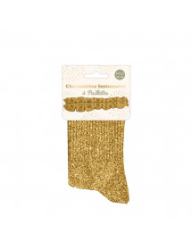 Chaussettes paillettes Curry