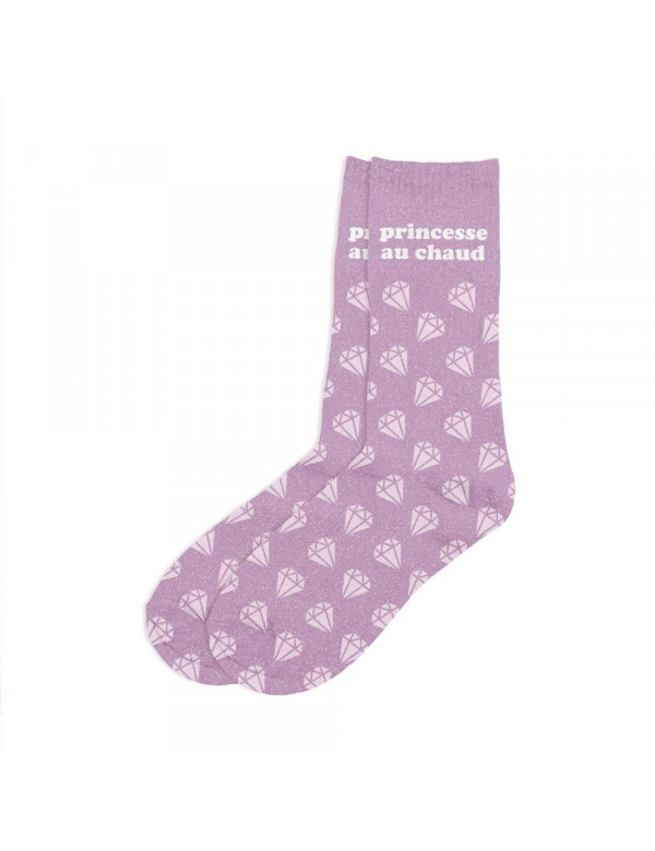 Chaussettes paillettes Princesse au chaud