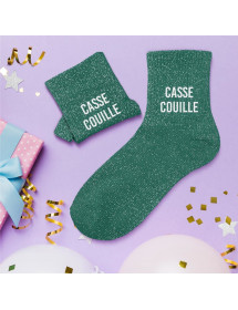 Chaussettes paillettes Casse couille