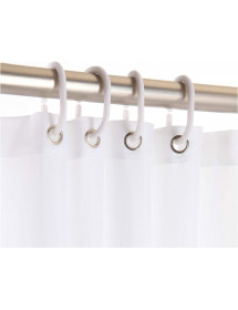 anneaux blanc pour douche