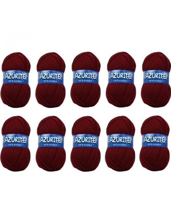 Pelotes Azurite Bordeaux x10