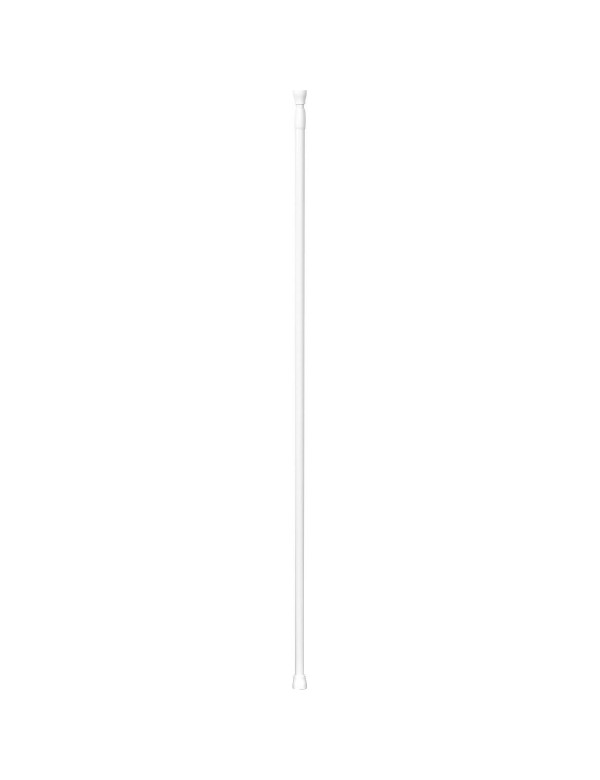 Barre de douche alu blanche extensible 135-250 cm.
