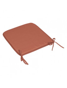 Galette de chaise Atmosphera 39 x 39 cm microfibre terracotta