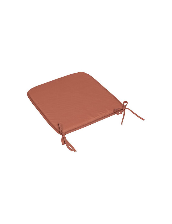 Galette de chaise Atmosphera 39 x 39 cm microfibre terracotta