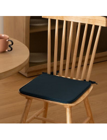 Galette de chaise Atmosphera 39 x 39 cm bleu foncé
