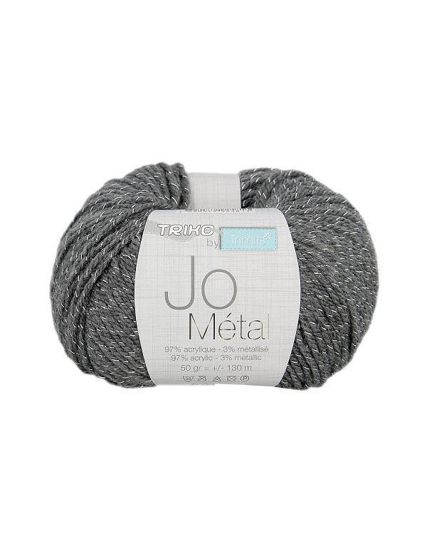 Pelote de fil à tricoter Jo métal coloris 04