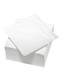 Serviettes en papier Blanches 30x30 cm. x100