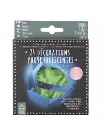 Décorations adhésives phosphorescentes