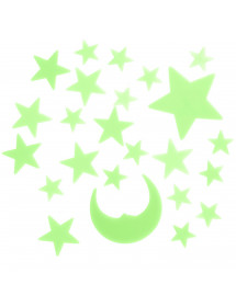 étoiles adhésives phosphorescentes