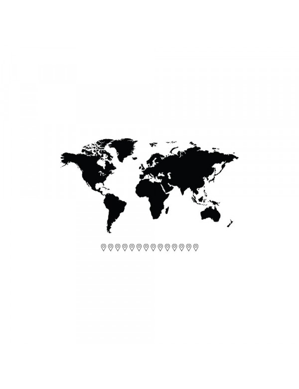 Sticker Mappemonde Sticker Mappemonde