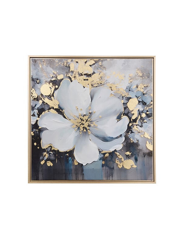 Toile imprimée fleur Jiho 50 x 50 cm Atmosphera